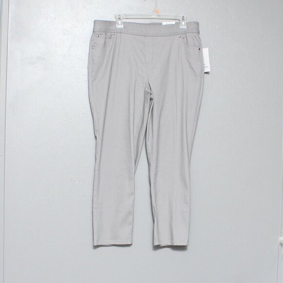 Kim rogers nwt pewter pull on straight year round pants - Picture 1 of 9
